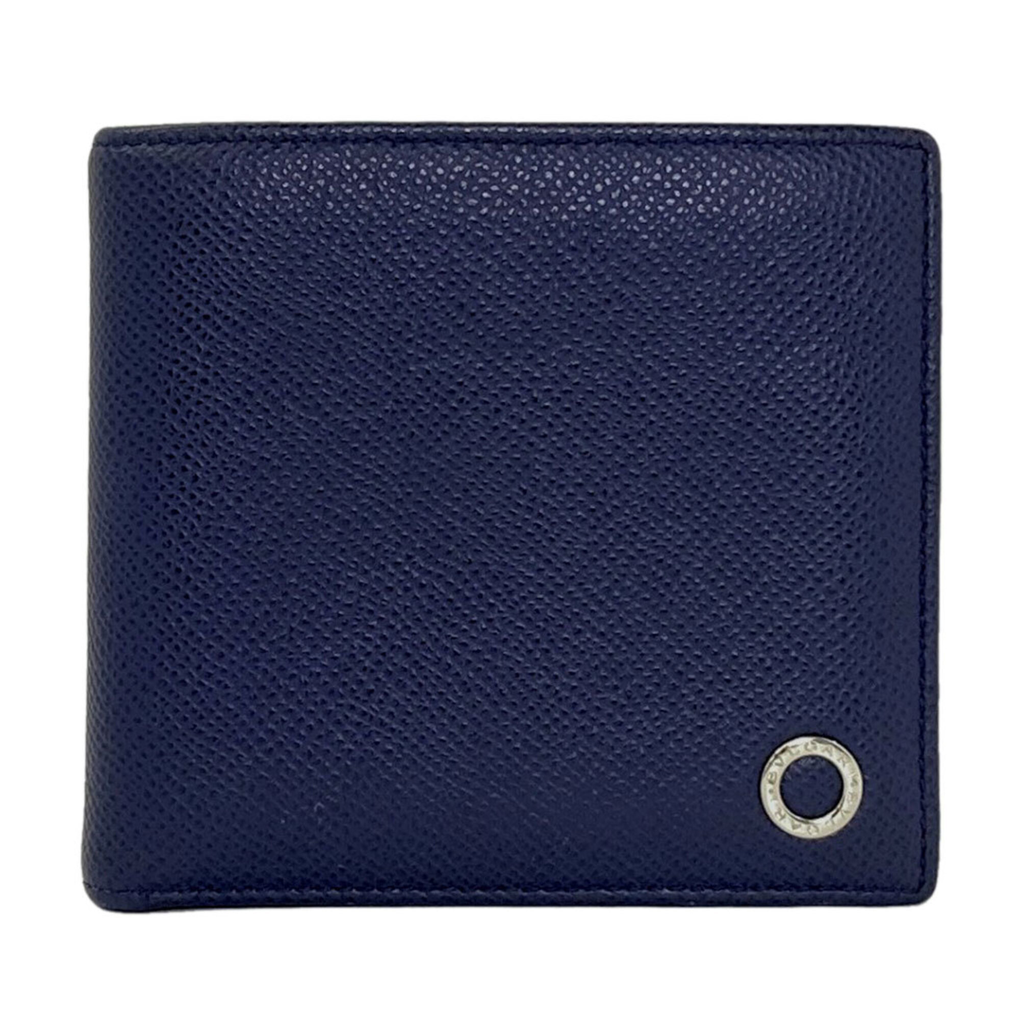 Bvlgari Bi-Fold Wallet, Leather, Women's